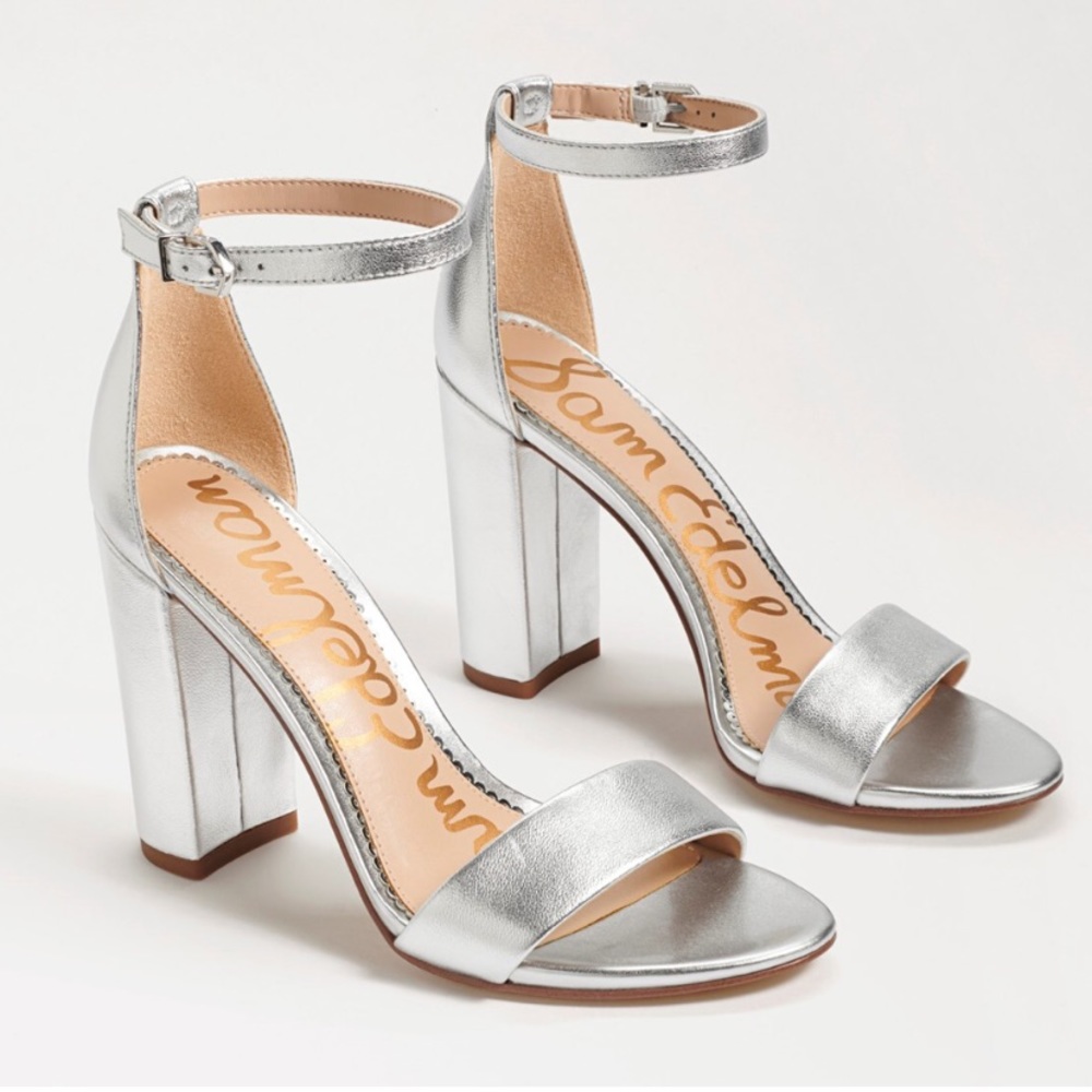 Sam Edelman Silver Yaro Block Heel
